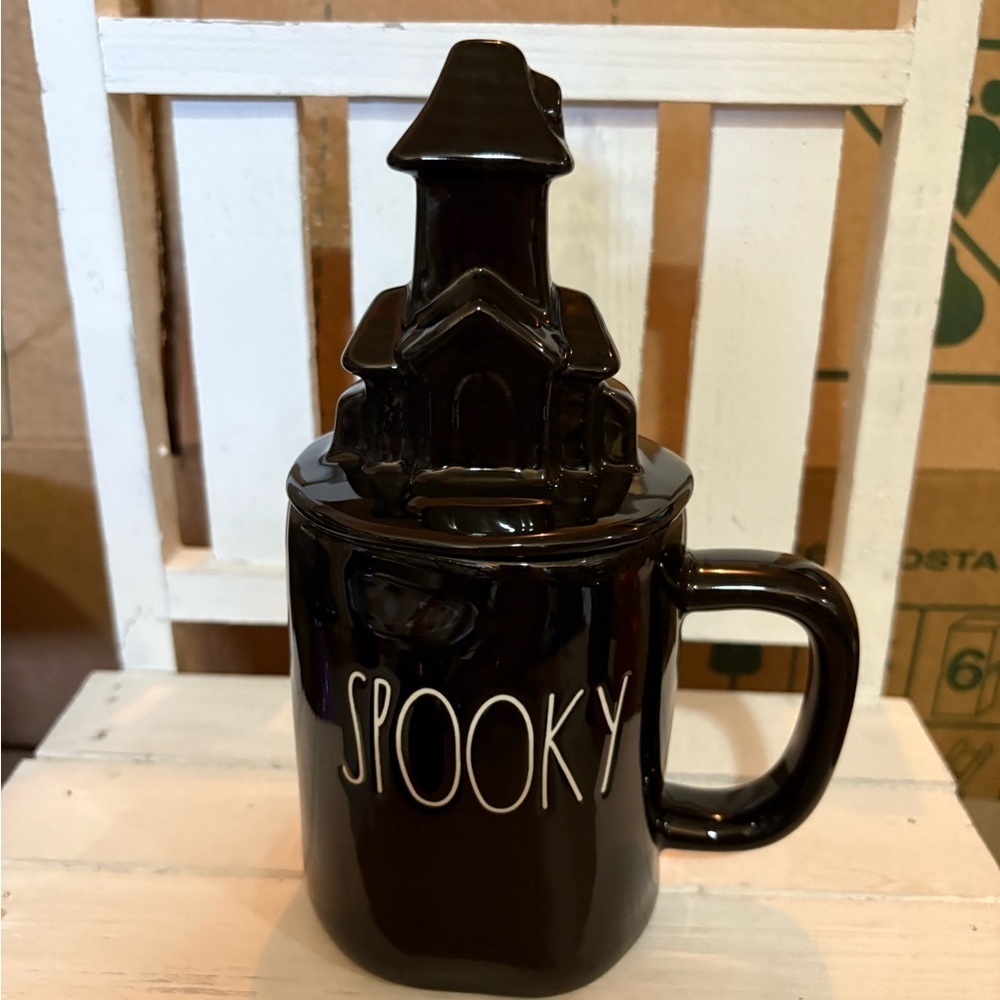 Rae Dunn Black SPOOKY Artisan Mug
